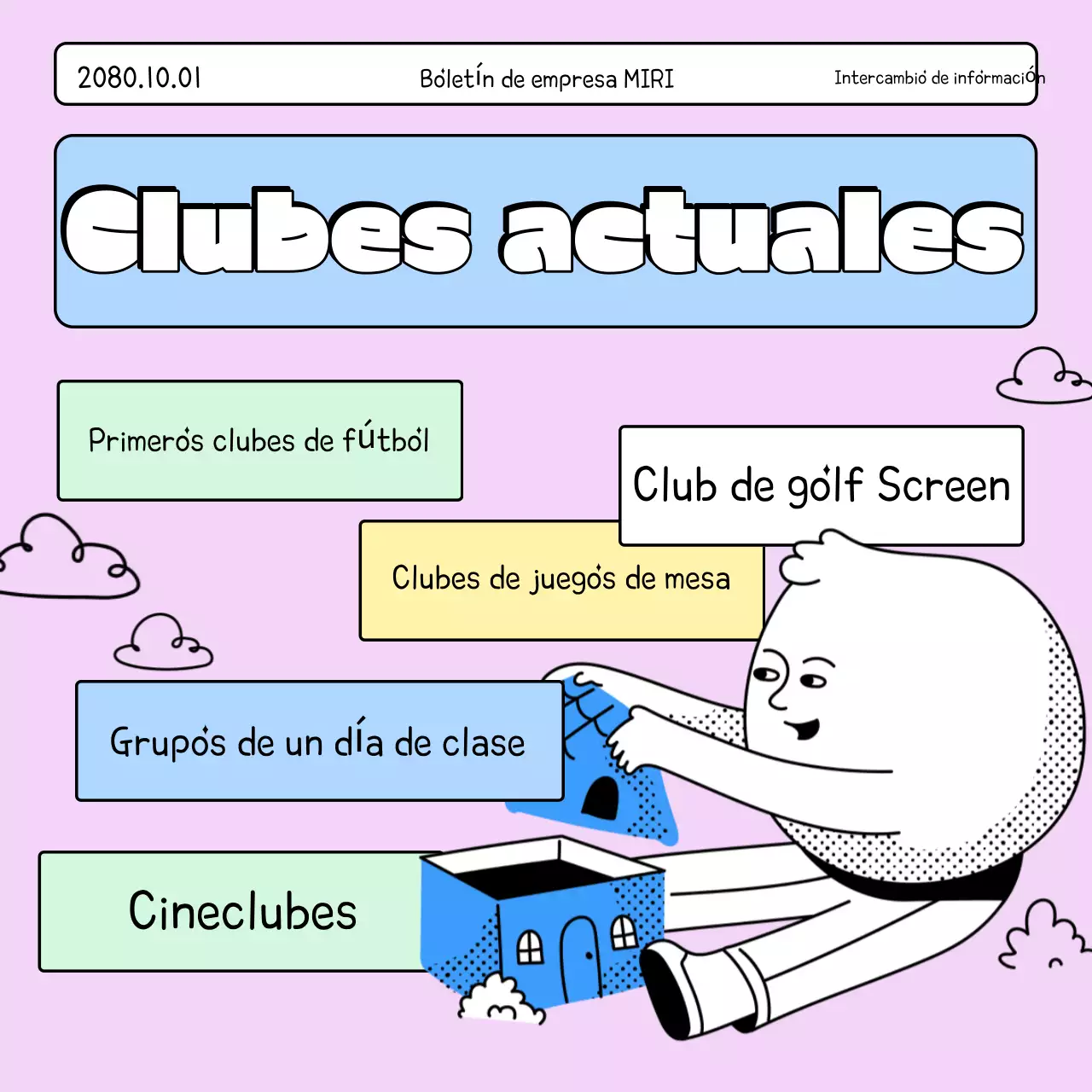 Guía simple del lugar de trabajo malva