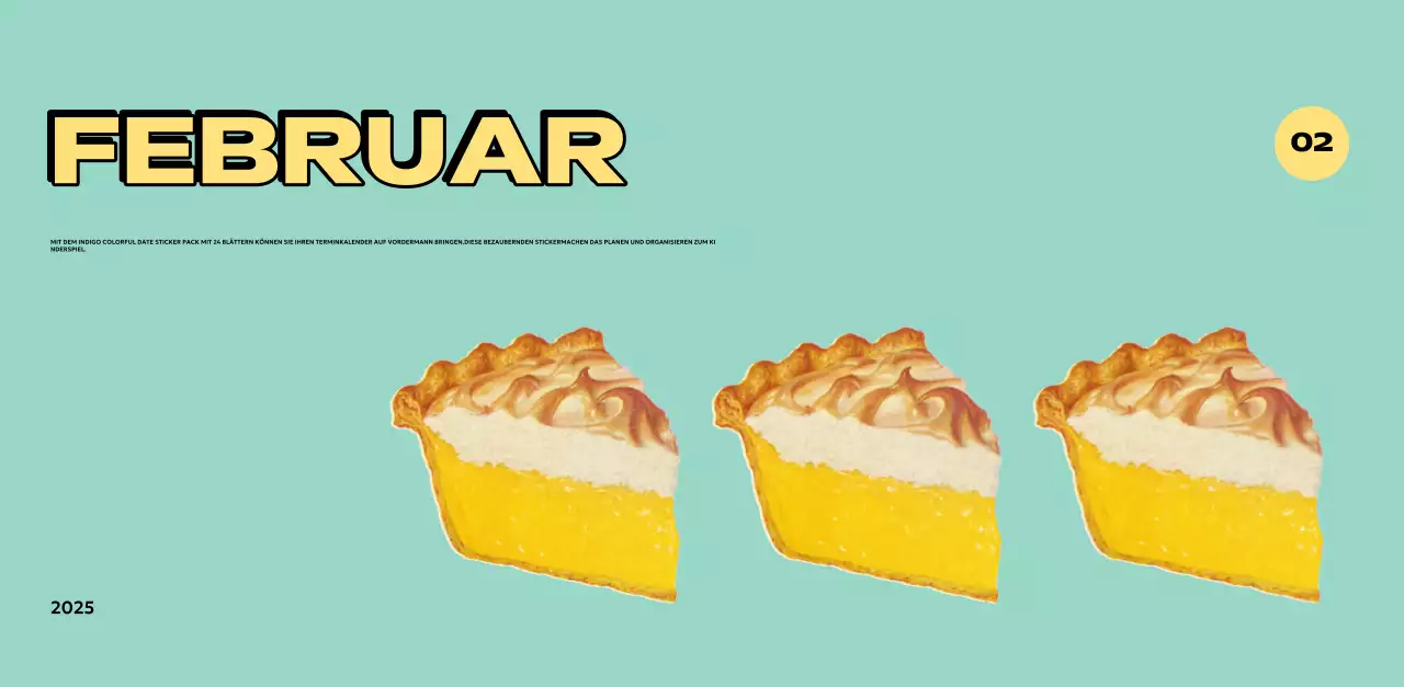 Bunte Kalender mit einer Vielzahl von Retro-Illustrationen