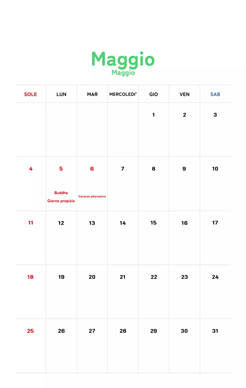 Calendario di Capodanno con una calda illustrazione