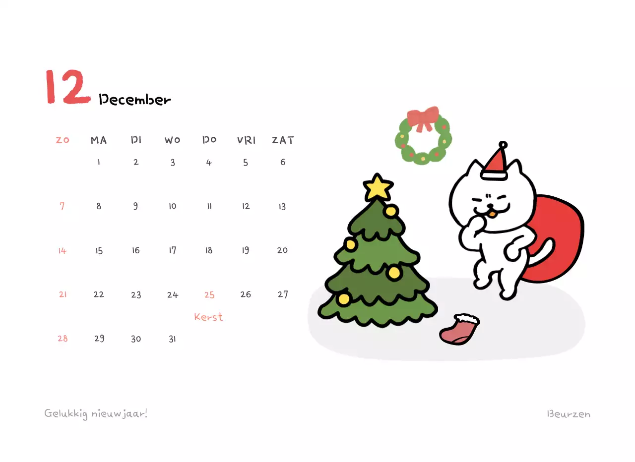 Over de beige adventskalender