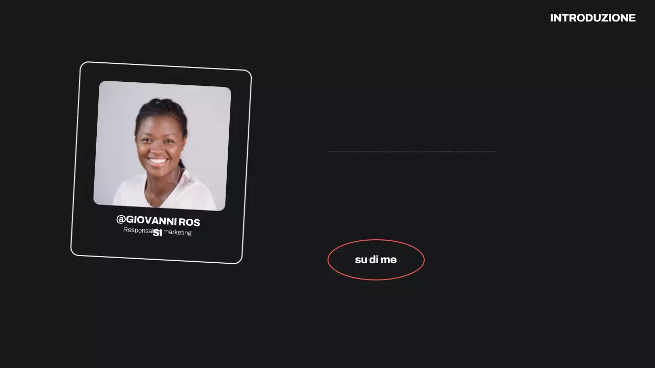 curriculum portfolio moderno nero