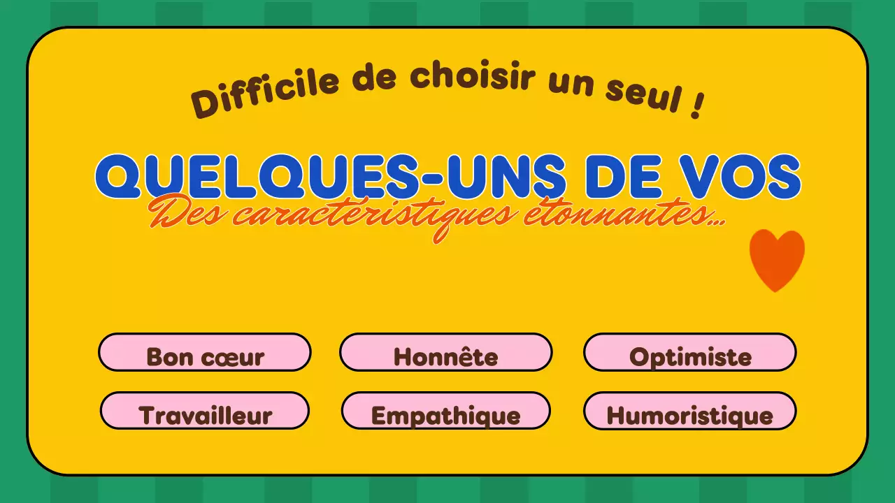 présentation d'anniversaire rétro jaune