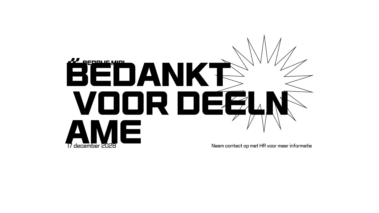 Zwart-wit presentaties voor het inwerken van werknemers