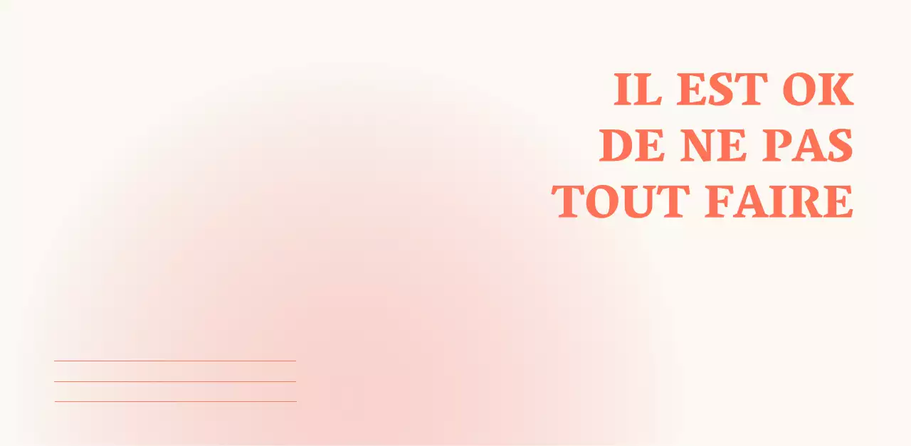 Calendrier minimaliste dégradé