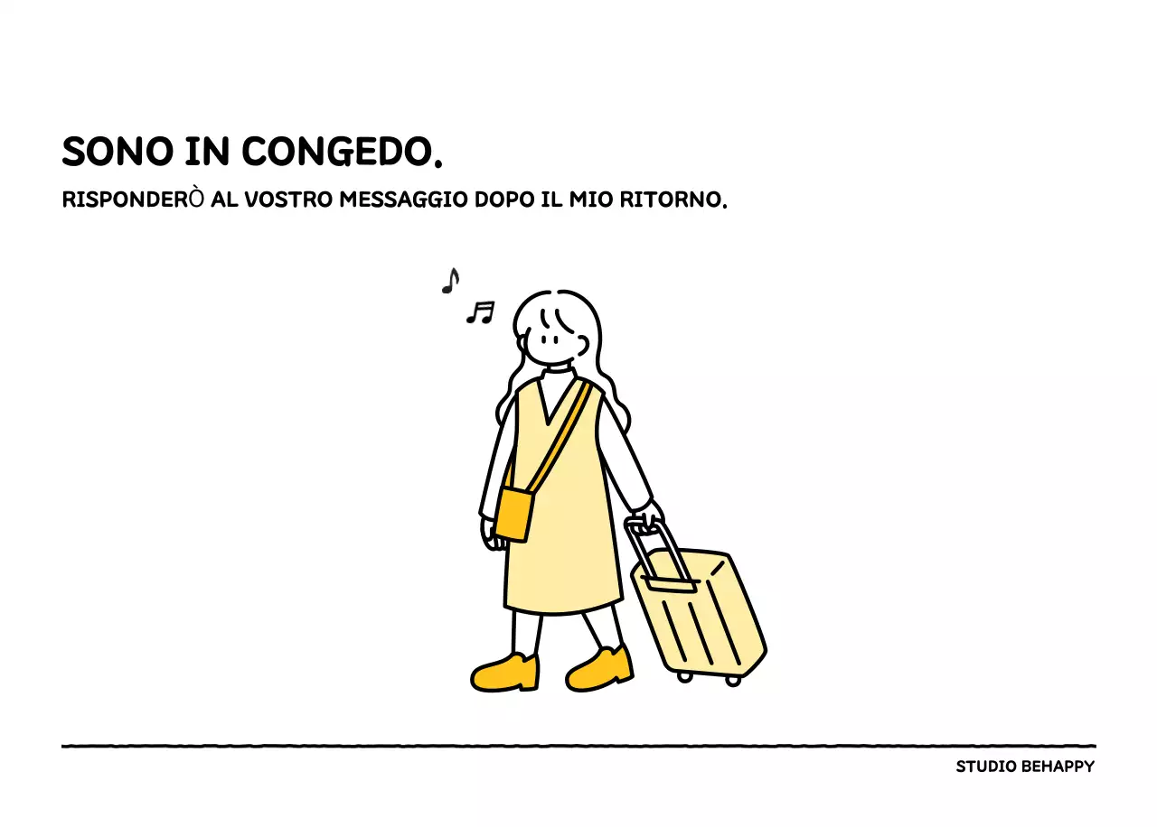 Calendario illustrato con un grazioso stile di linee