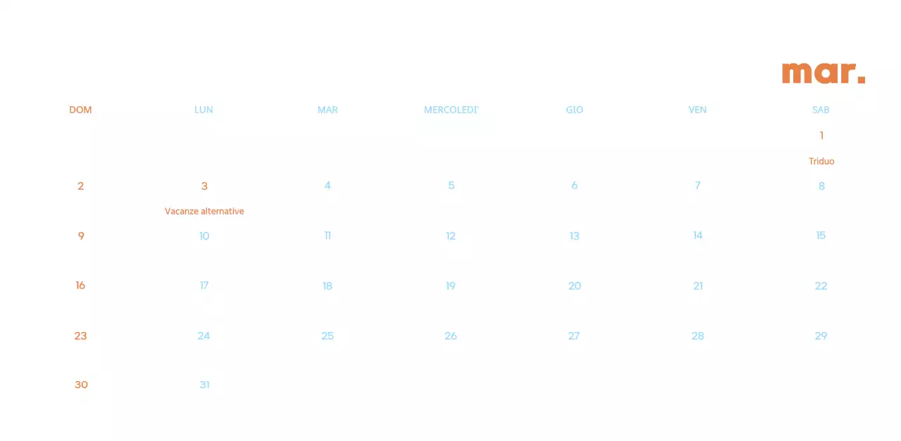 Calendario aziendale con simpatiche illustrazioni