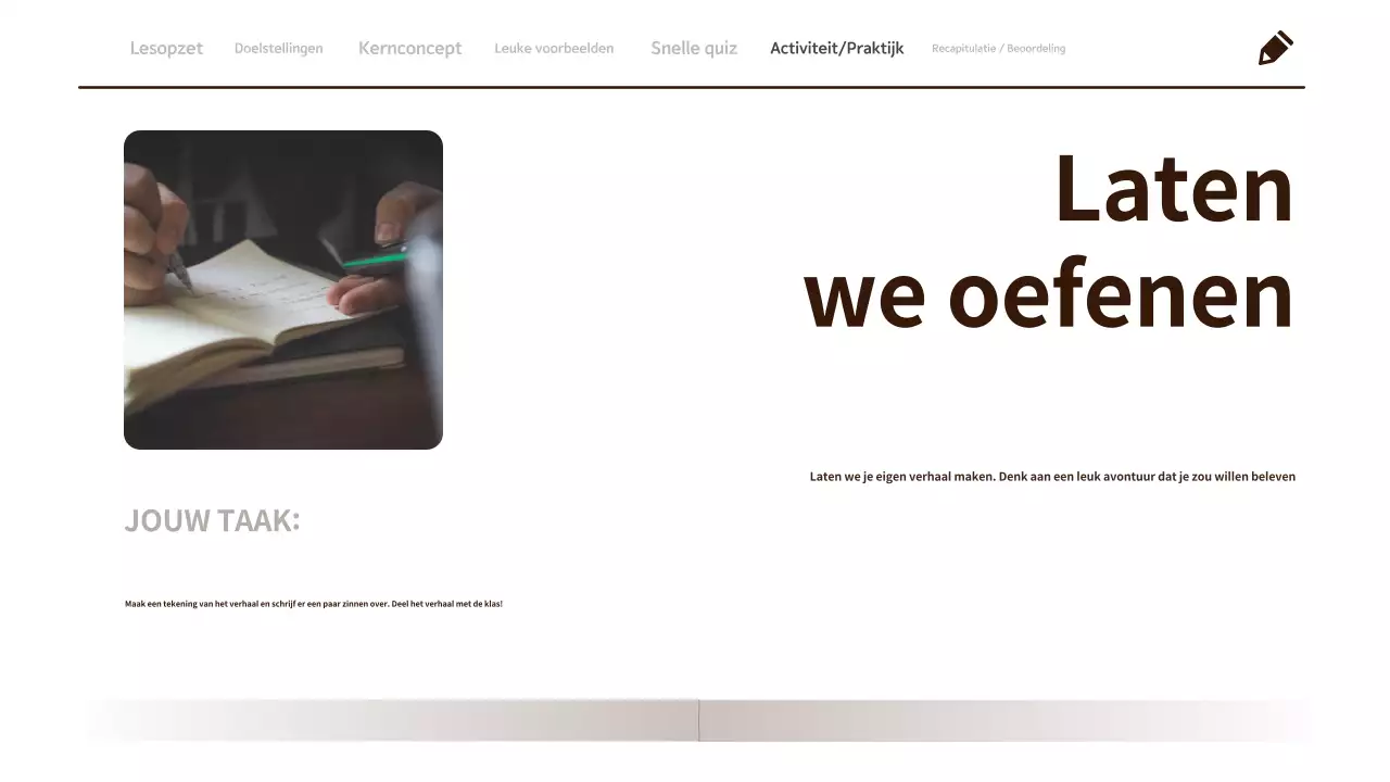 Minimalistisch, schoon 3e graads lesmateriaal voor taal en literatuur