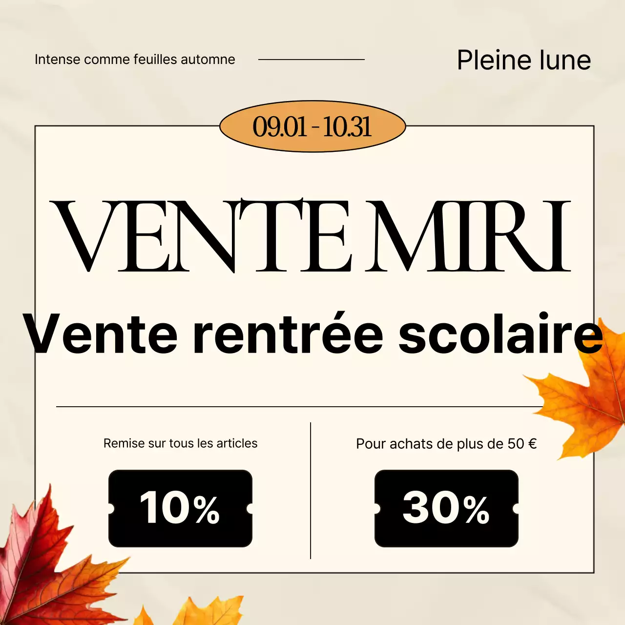 Beige Modern Sale Ad