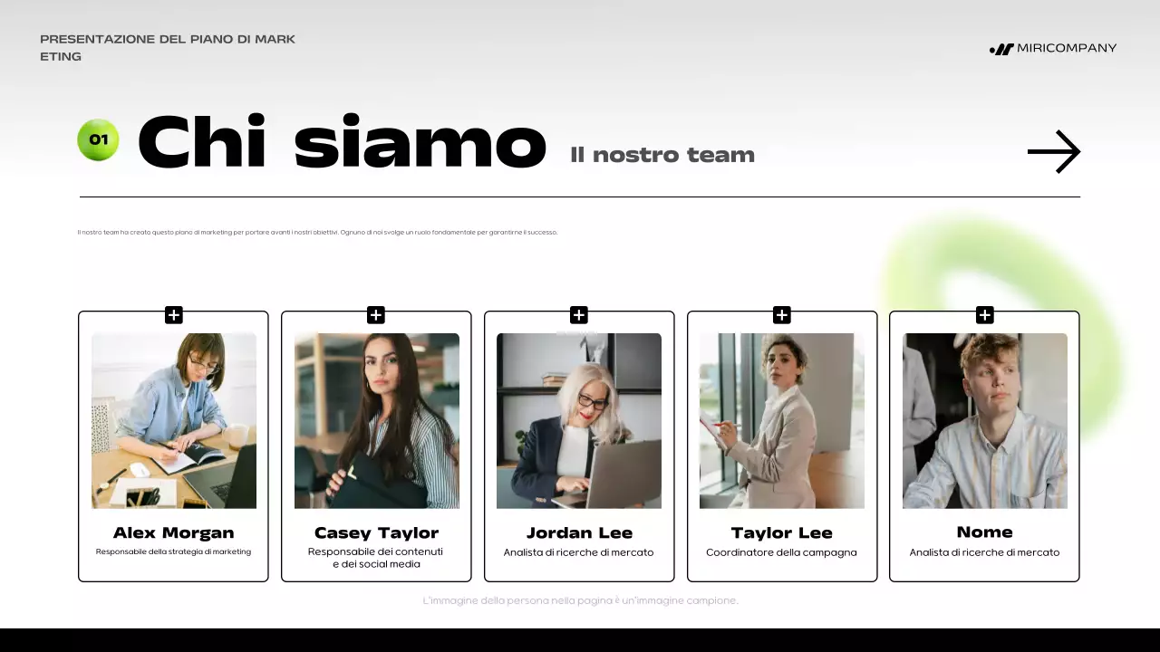 piano di marketing green bold