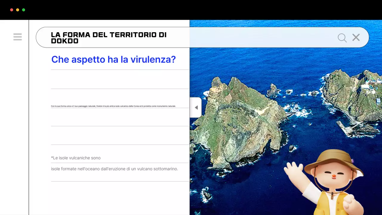 Promuovere la semplice esplorazione di Dokdo in blu