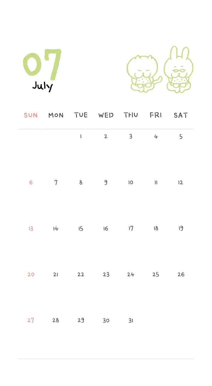 Ivory Cozy Daily Calendar