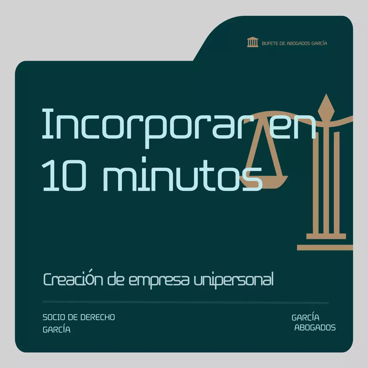 Anuncio abstracto de incorporación limpia