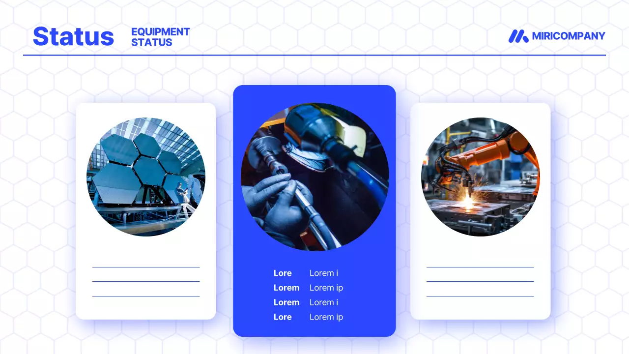 Apresentação de negócios moderna azul