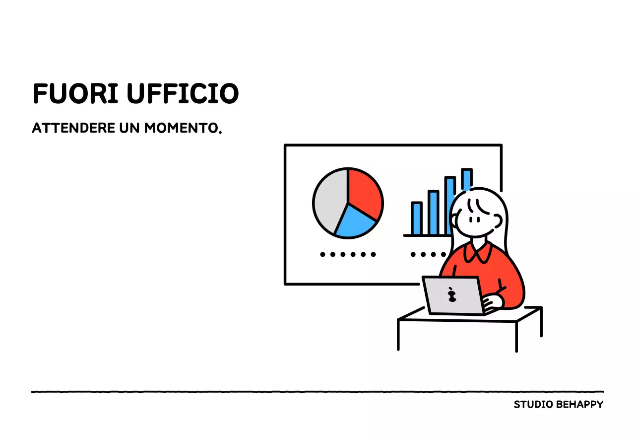 Calendario illustrato con un grazioso stile di linee