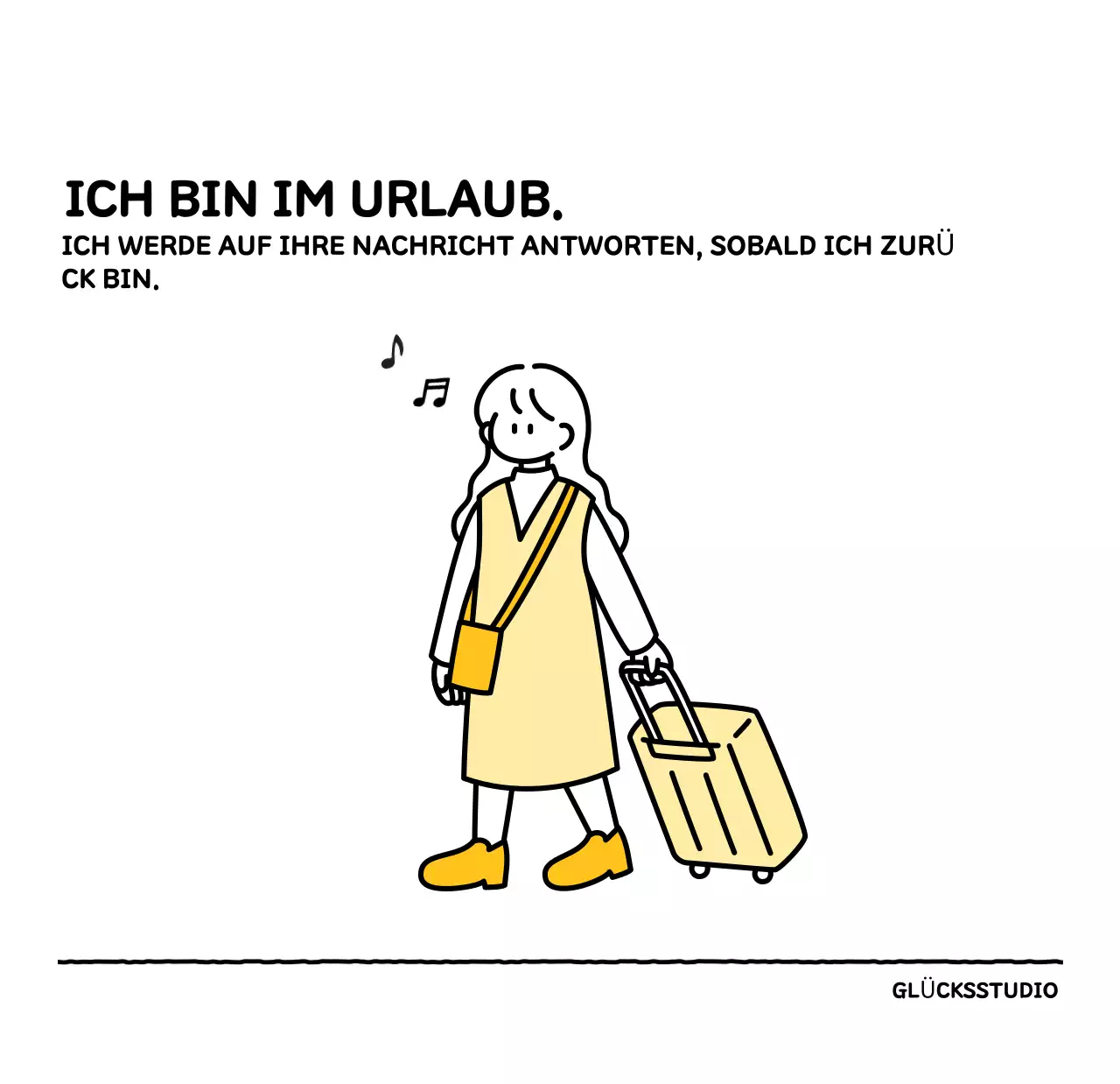 Illustrierter Kalender mit schönem Linienstil