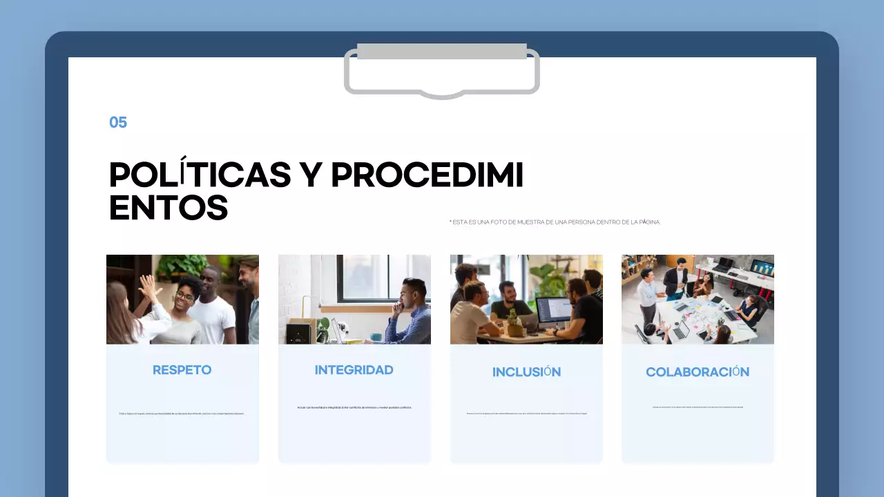 guía blue modern onboarding