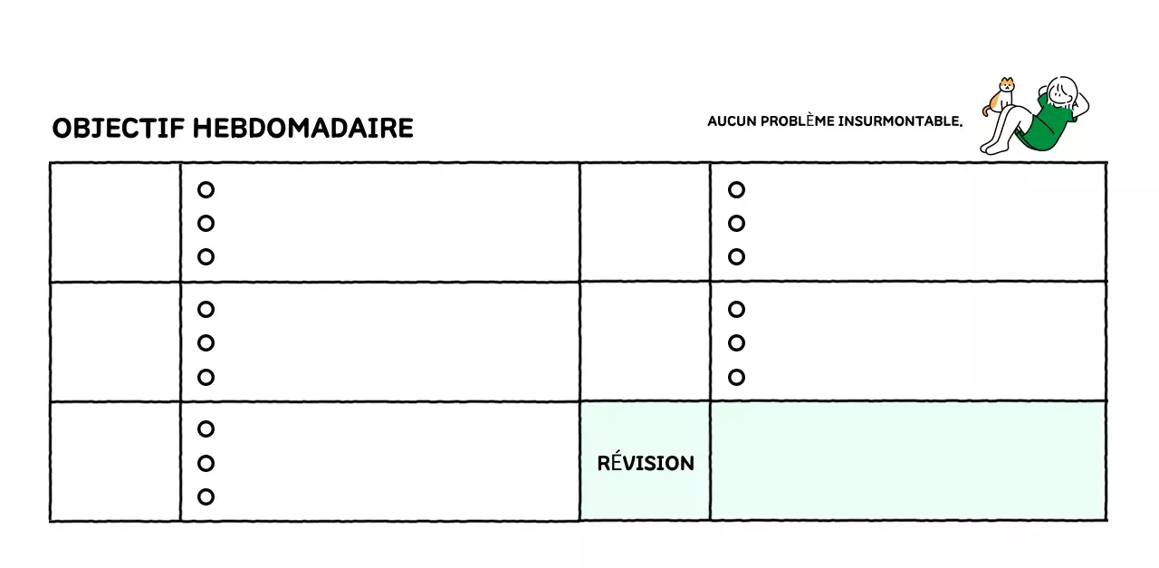 Calendrier illustré avec un joli style de lignes