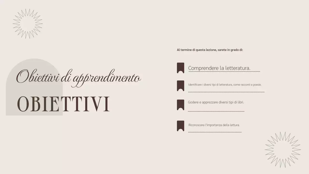 Beige Brown Presentazione del corso di letteratura minimalista