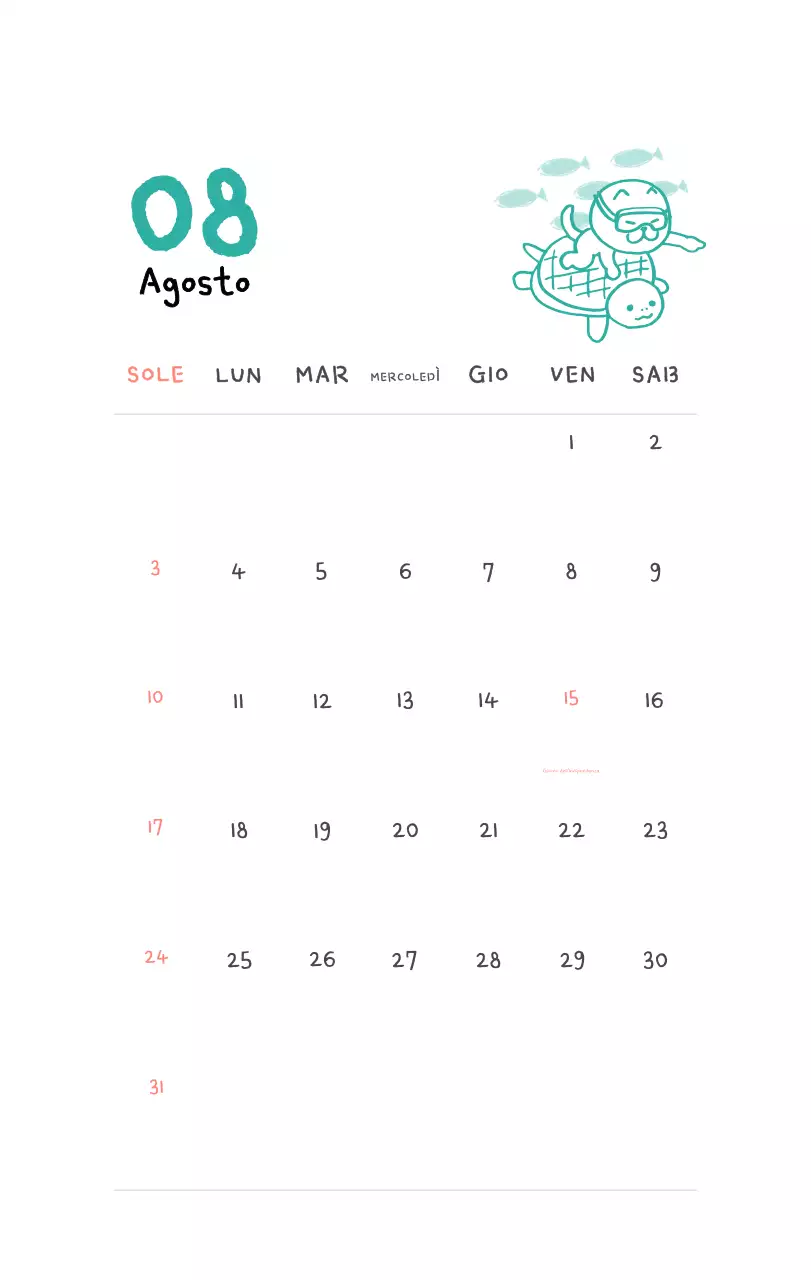 Calendario giornaliero in avorio