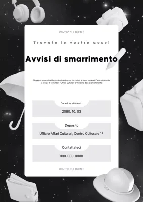 Nero Semplice Oggetti smarriti