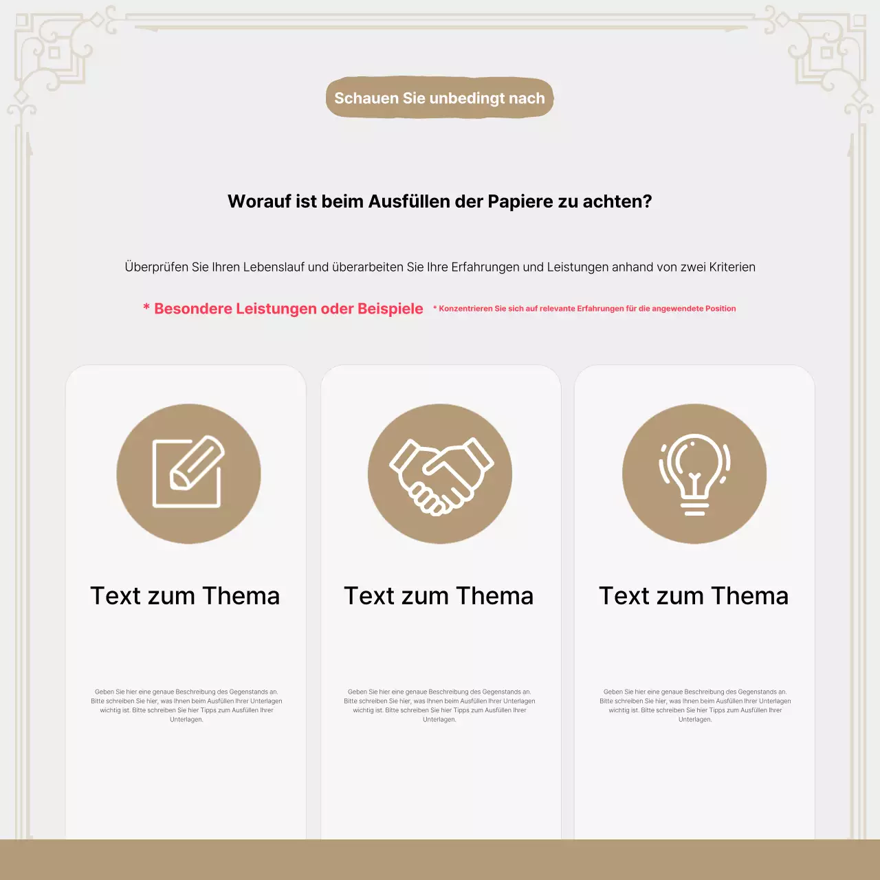 Förderung von Beige Modernes Job Coaching