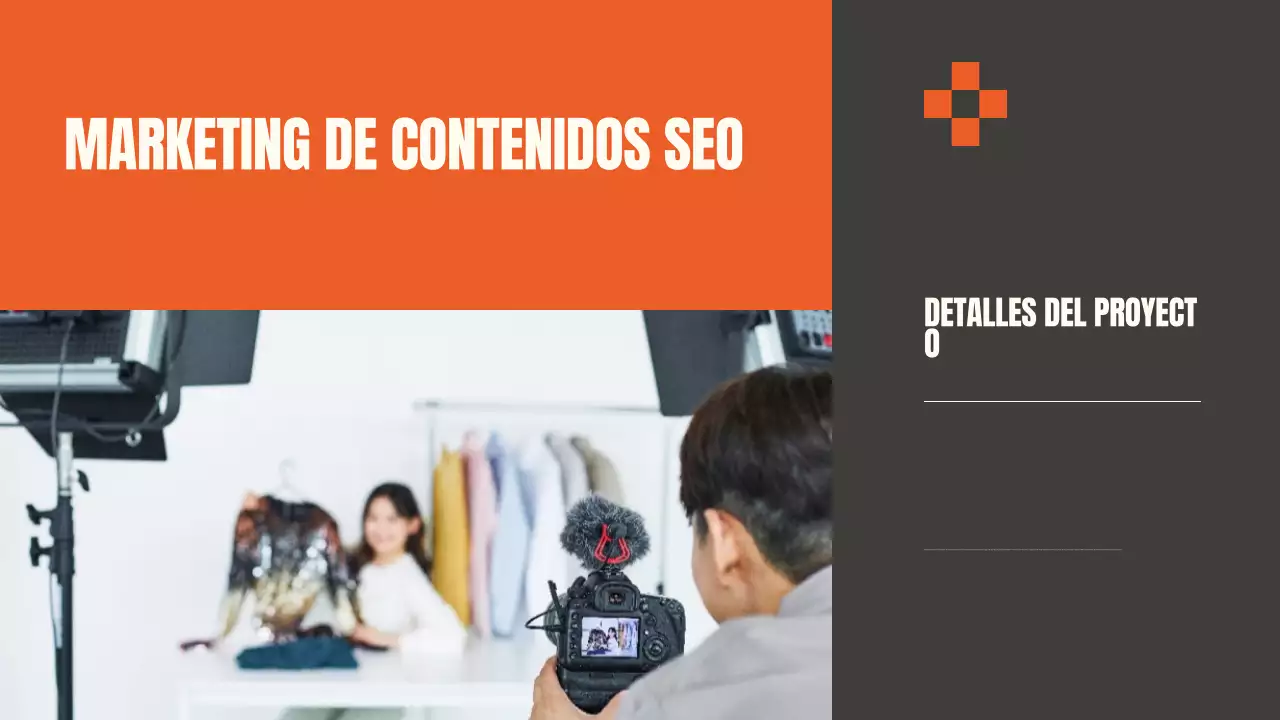 Presentación del documento Orange Modern Portfolio