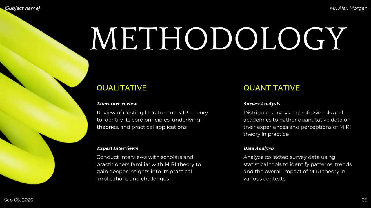 Green Modern Project Presentation
