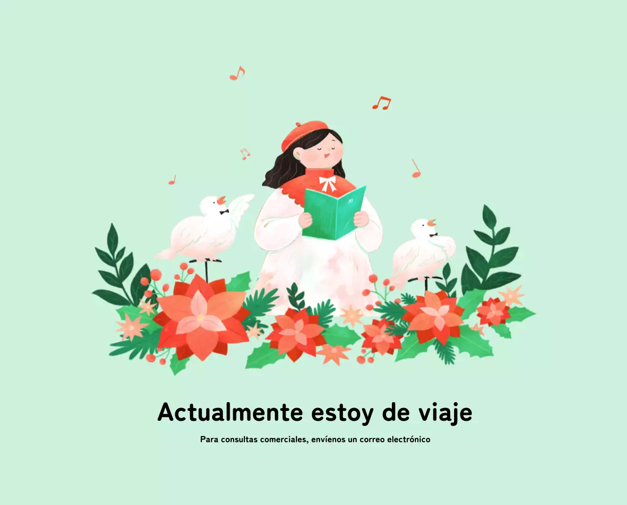 Calendario de Año Nuevo con cálidas ilustraciones