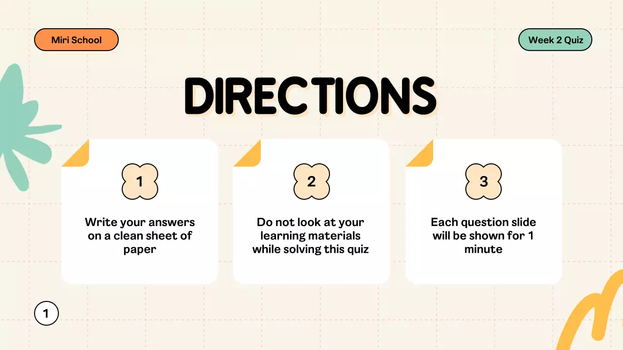 Colorful Modern Quiz Announcement Presentation