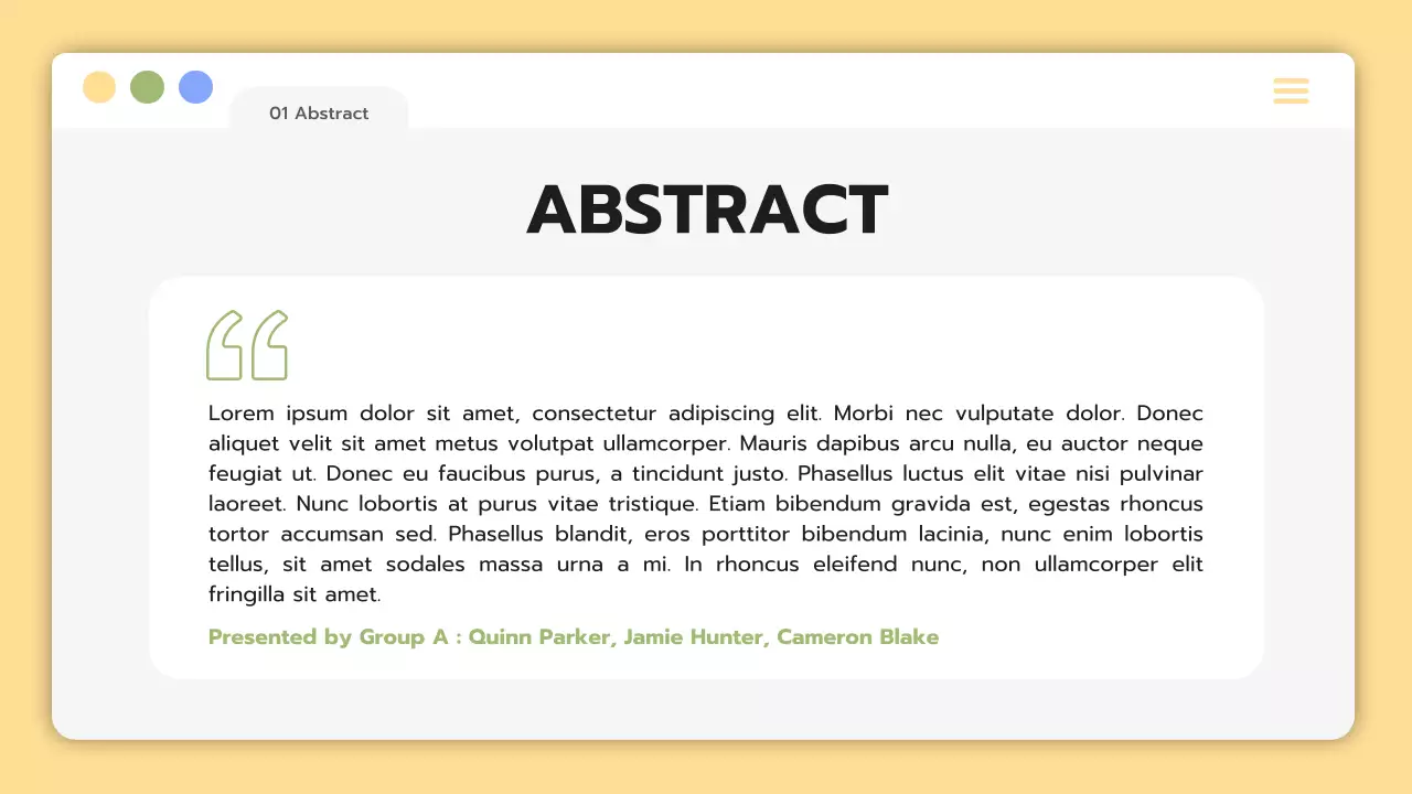 Presentasi Ikhtisar Proyek Sederhana Beige