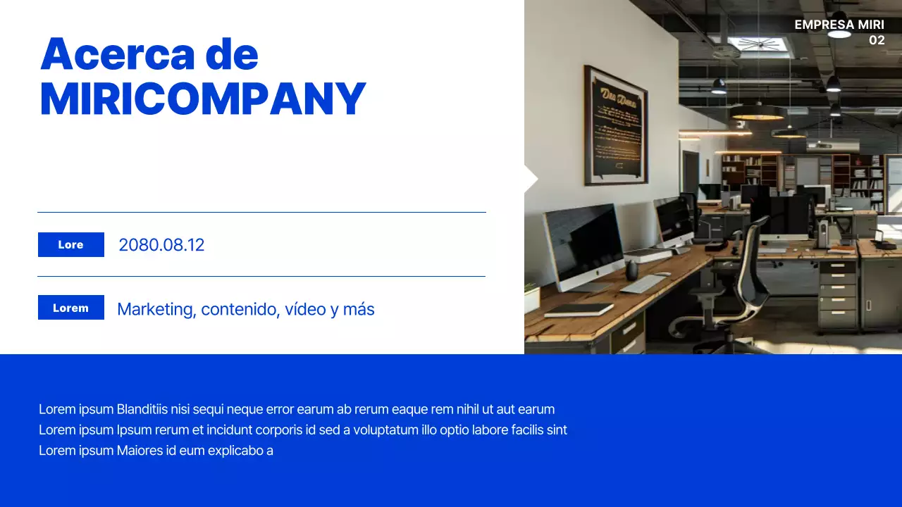 Manual de cultura organizativa Blue Modern