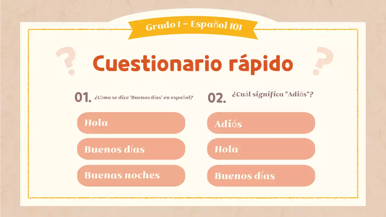 orange simple language class