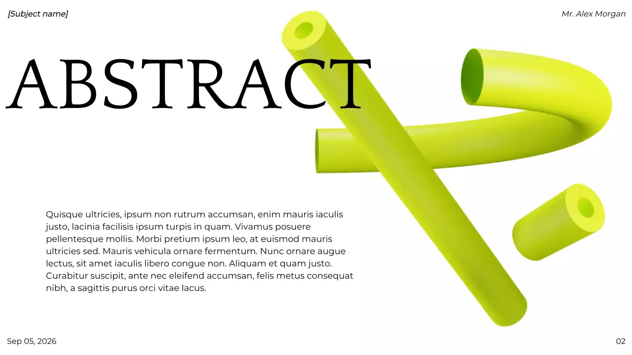 Green Modern Project Presentation