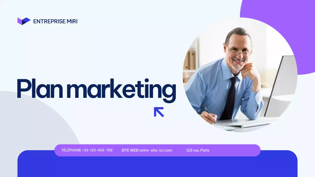 Présentation du plan de marketing de Blue Modern