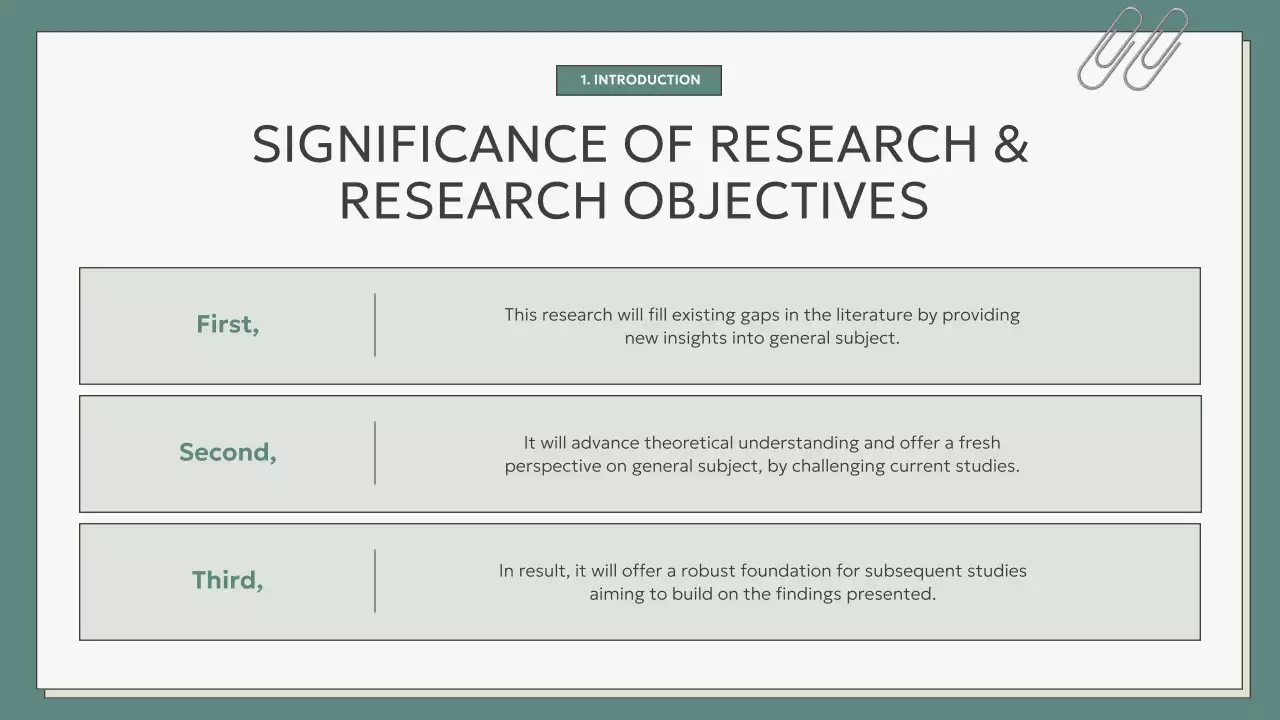 Mint Modern Thesis Presentation
