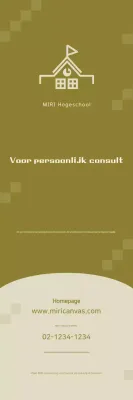 Khaki eenvoudige school promotie
