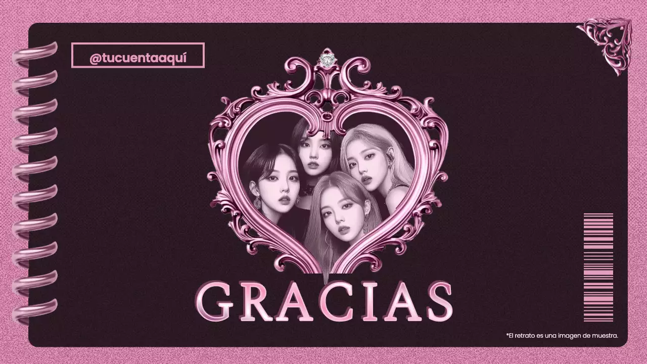 pink trendy K-pop promotion