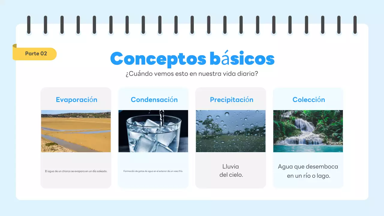 guía científica blue simple