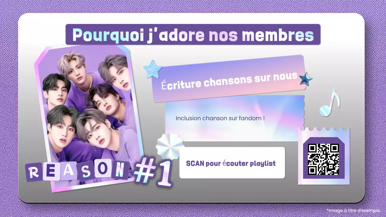 Informations sur les idoles de la K-pop à la mode violette