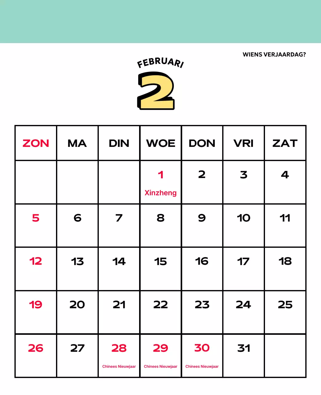 Kleurrijke kalenders met verschillende retro-illustraties