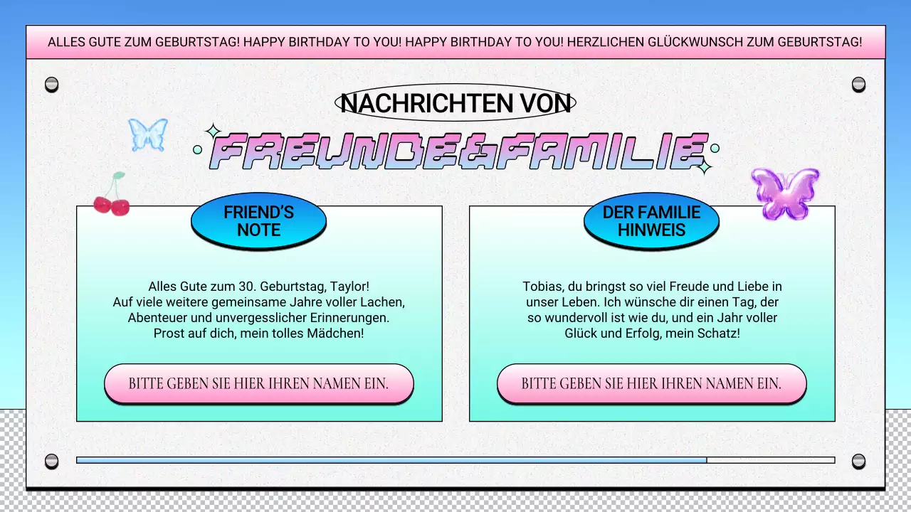 lila retro geburtstag design