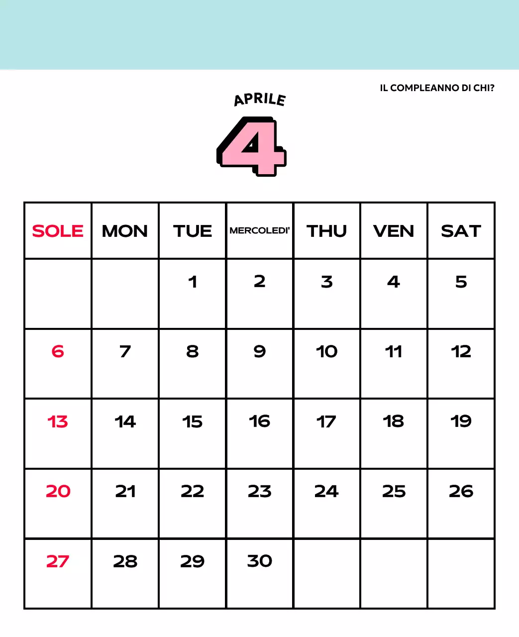 Calendari colorati con una varietà di illustrazioni retrò