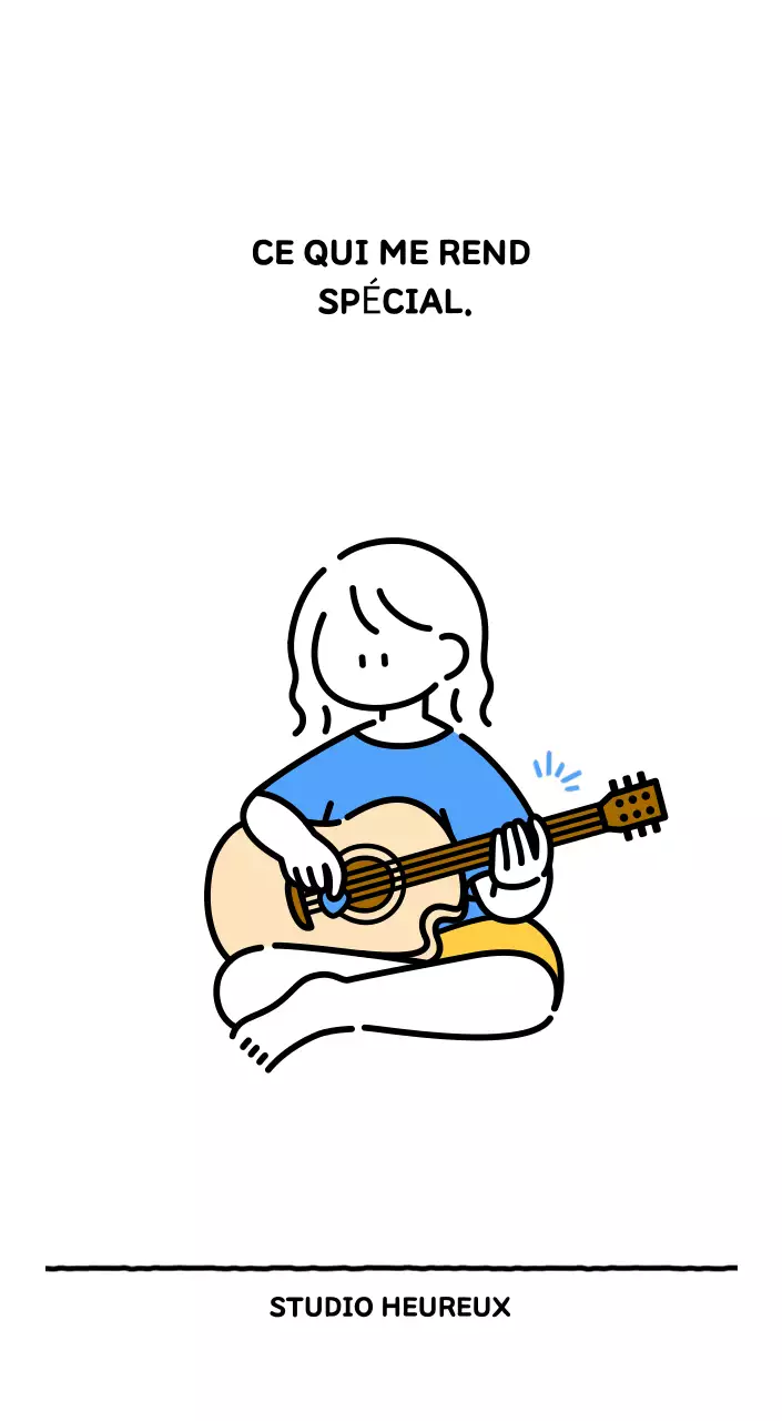 Calendrier illustré avec un joli style de lignes