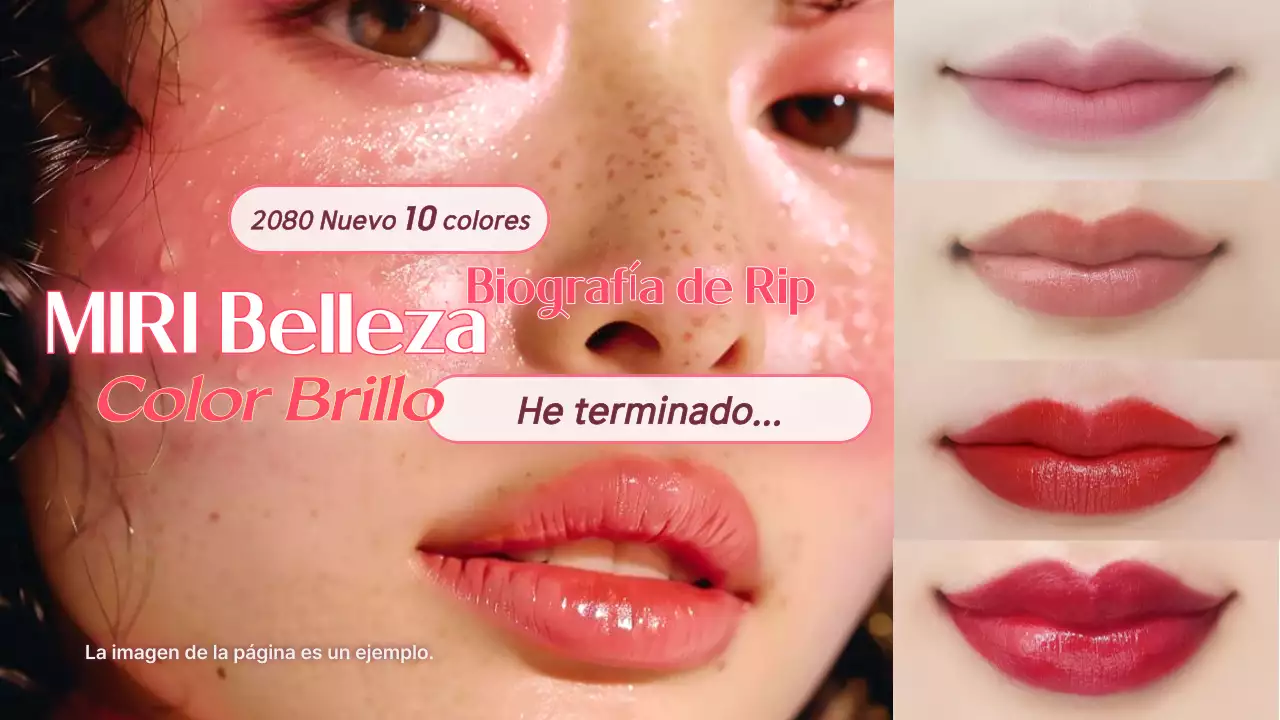 Un anuncio de belleza chic en rosa