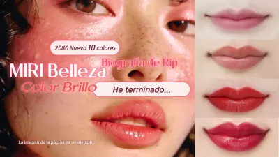 Un anuncio de belleza chic en rosa