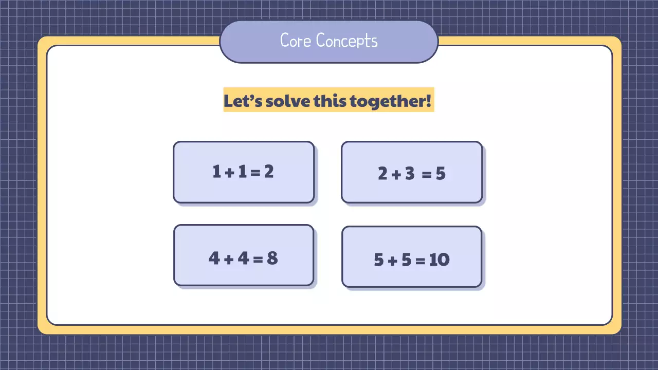 Blue Simple Math Course Presentation