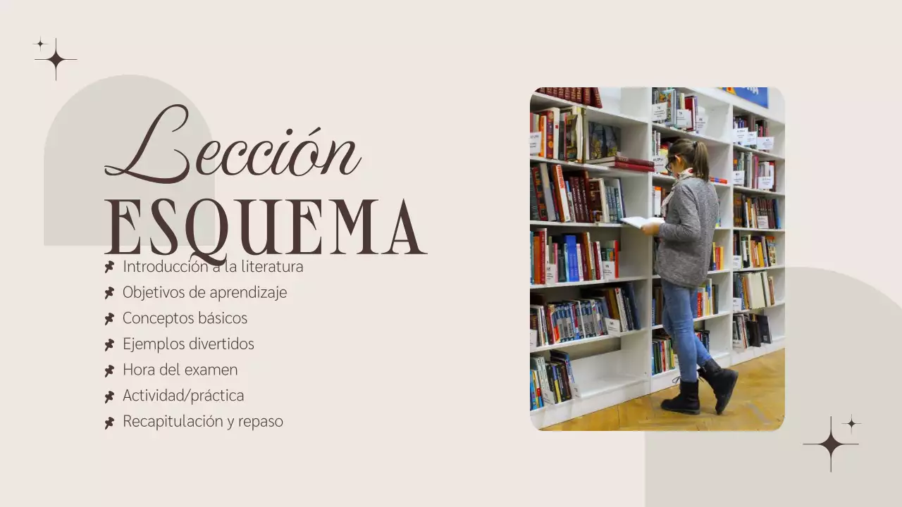 Presentación del Curso de Literatura Minimalista Marrón Beige