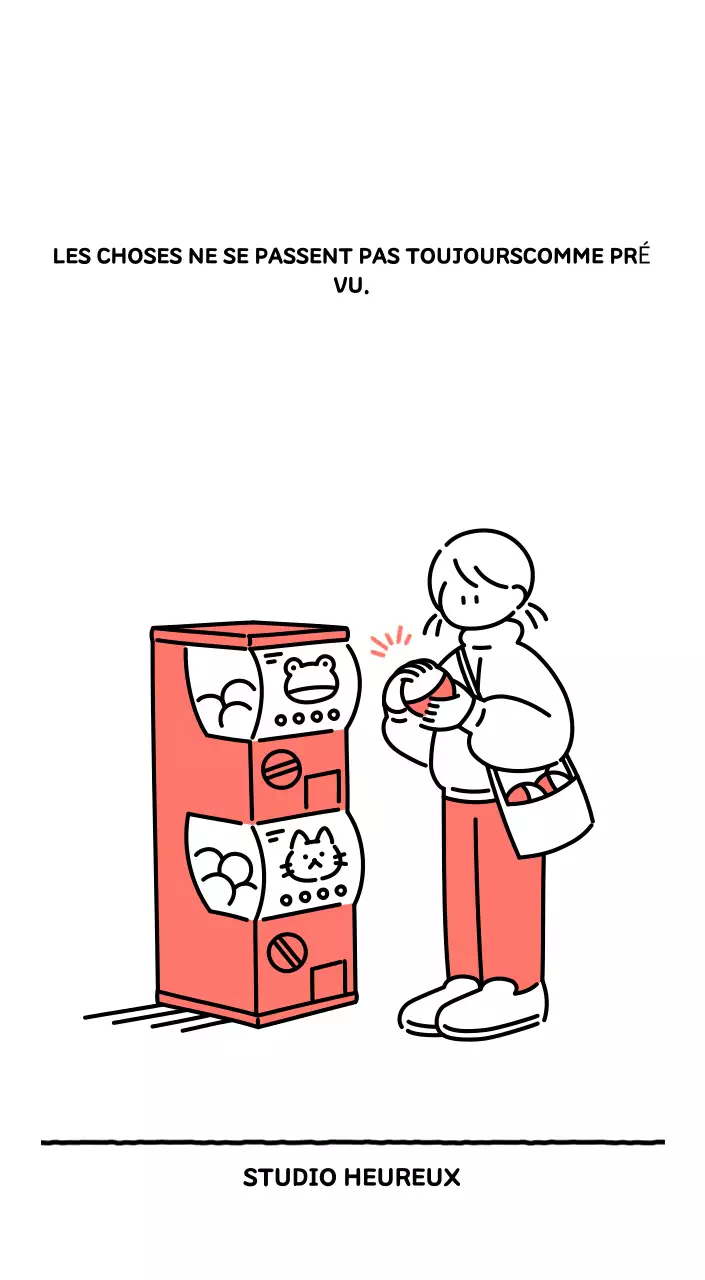 Calendrier illustré avec un joli style de lignes