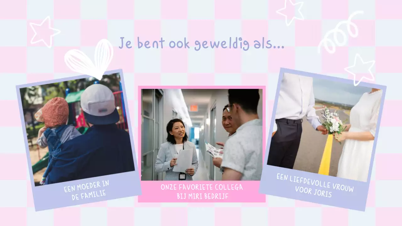 Pastel Leuke Doodles Verjaardag Presentatie