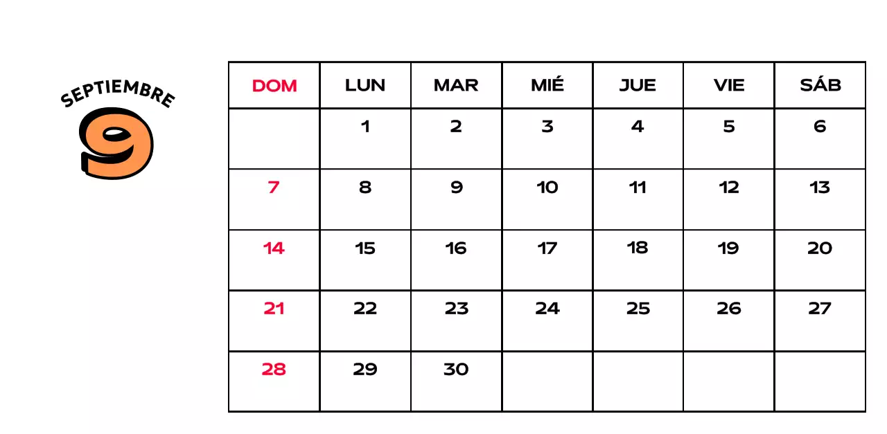 Coloridos calendarios con diversas ilustraciones retro